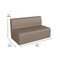 Flash Furniture Bright Beginnings Commercial Grade Modular Classroom Soft Seating, Armless 2-Seater Sofa, Neutral Vinyl MK-KE15709-GG - alternate 9